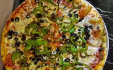 A Pizza from the Two Girls Pizzeria in Green Valley Arizona